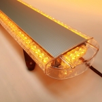 LED Φάρος Πορτοκαλί 12V / 24V Διάφανο Γυαλί 139cm x 22cm x 8cm