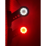 Σέτ LED Όγκου Κερατάκια 12V / 24V IP66 Κόκκινό / Λευκό με Περιστρεφόμενο Εφέ Φωτός Mini 13cm