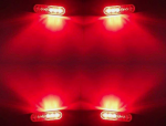 LED Όγκου Πλευρικής Σήμανσης Κόκκινο 12V / 24V IP68 112mm x 28mm