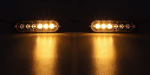 LED Φώτα Οδικής Βοήθειας 6 LED 12V / 24V Πορτοκαλί Εξωτερικά 112mm x 29mm