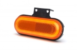 LED Φωτιστικό Πλευρικής Σήμανσης με Βάση 12V / 24V IP68 Πορτοκαλί 120mm x 44mm
