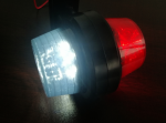 LED Όγκου Κερατάκια 12V / 24V IP67 Κόκκινό / Λευκό με Φιμέ Καπάκι