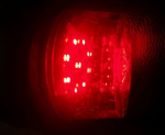 LED Όγκου Κερατάκια 12V / 24V IP67 Κόκκινό / Λευκό με Φιμέ Καπάκι