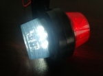 LED Όγκου Κερατάκια 12V / 24V IP67 Κόκκινό / Λευκό με Φιμέ Καπάκι Maxi