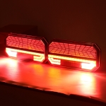 Σετ LED Φανοί Οπίσθιοι 12V / 24V Φρένων - Φλας - Θέσης - Όπισθεν - Ομίχλης με 6 Λειτουργίες 24cm x 11cm x 3cm E-Mark