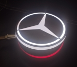 Σετ Διακοσμητικά Σκουλαρίκια LED 24V MERCEDES Λευκό / Κόκκινο 2 τμχ.