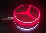 Σετ Διακοσμητικά Σκουλαρίκια LED 24V MERCEDES Λευκό / Κόκκινο 2 τμχ.