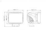 LED Προβολέας 10-30 Volt Υψηλής Ισχύος 20W Λευκό  94mm x 75mm x 85mm IP68 2100LM