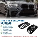 Κεντρική Μάσκα Για BMW F15 F85 X5 F16 F86 X6 Γυαλιστερή 2014+ ΧΩΡΙΣ ΚΑΜΕΡΑ 