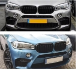 Κεντρική Μάσκα Για BMW F15 F85 X5 F16 F86 X6 Γυαλιστερή 2014+ ΧΩΡΙΣ ΚΑΜΕΡΑ 