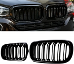 Κεντρική Μάσκα Για BMW F15 F85 X5 F16 F86 X6 Γυαλιστερή 2014+ ΧΩΡΙΣ ΚΑΜΕΡΑ 