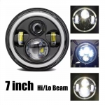 LED προβολέας Universal 7" ιντσών 18cm 9V - 32V Μικρή και Μεγάλη Σκάλα και Φώτα Ημέρας DRL Λευκό - Κίτρινο 6500lm για Τρακτέρ / Φορτηγών / Μοτοσυκλετών / ATV / Jeep κ.λπ.