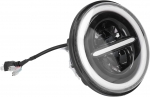 LED προβολέας Universal 7" ιντσών 18cm 9V - 32V Μικρή και Μεγάλη Σκάλα και Φώτα Ημέρας DRL Λευκό - Κίτρινο 7500lm για Τρακτέρ / Φορτηγών / Μοτοσυκλετών / ATV / Jeep κ.λπ.