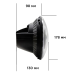 LED προβολέας Universal 7" ιντσών 18cm 9V - 32V Μικρή και Μεγάλη Σκάλα και Φώτα Ημέρας DRL Λευκό - Πορτοκαλί 6900lm για Τρακτέρ / Φορτηγών / Μοτοσυκλετών / ATV / Jeep κ.α