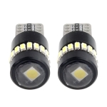 Σετ Λαμπτήρες T10 LED CANBUS 18SMD 3014 + 1 SMD W5W Λευκό 12V / 24V 2τμχ.