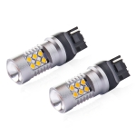 Σετ 2 τεμ. Λαμπτήρες LED Led Diode T20 7440 W21/5W Canbus 3030 24SMD 12V-24V Πορτοκαλί