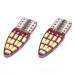 Σέτ T10 LED Can Bus 24 SMD 3014 W5W 12V Ψυχρό Λευκό 2 Τεμάχια