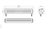 LED Μπάρα Piano Design Ψυχρό Λευκό / Πορτοκαλί 70 Watt 10-30 Volt DC 45cm