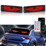 Διακοσμητική LED Εύκαμπτη Οθόνη Πάνελ Bluetooth Πινακίδα / Ταινία / Ταμπέλα Καμπίνας  49.2cm X 11cm X 0.25cm Προσαρμοσμένο Κείμενο / Κινούμενη Εικόνα Μέσω App για Φορτηγα / Αυτοκινήτα κτλ. 1 Τεμάχιο