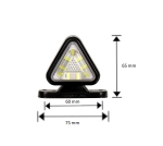 Σετ LED Όγκου Κερατάκια Τρίγωνο 12V / 24V IP67 Κόκκινό / Λευκό 6.5cm