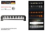 LED Μπάρα Ψυχρό Λευκό 10-30 Volt Υψηλής Ισχύος 80Watt DRL Φλάς Λάμψη Πορτοκαλί Προειδοποιητικό Φως 45cm IP67