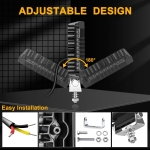 LED Προβολέας SLIM 10-30 Volt Υψηλής Ισχύος 17W Λευκό / DRL Πορτοκαλί 110mm x 110mm x 32mm IP68