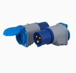 Βιομηχανικός προσαρμογέας Θηλυκό βύσμα πρίζας και αρσενικό βύσμα πρίζας 16A 250V IP44