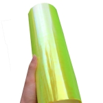 Αυτοκόλλητη Χαμαιλέων Φωσφορούχο Μεμβράνη για Φανάρια Αυτοκινήτου 30cm X 1m σε Κίτρινο Χρώμα 1 Τεμάχιο