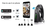 Ενδοσκόπιο 1280P x 720 HD Ασύρματο  με Power Bank Εξοπλισμένο με Μπαταρία 5M Καλώδιο