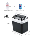 Ηλεκτρικό Φορητό Ψυγείο 12V / 220V 24L Ψύξη / Θέρμανση με Δύο Ξεχωριστούς Χώρους 40.5cm X 30cm X 44cm