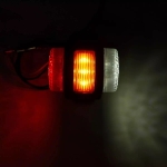 Σετ LED Όγκου Κερατάκια Τριπλά 12V / 24V IP67 Κόκκινό / Λευκό / Πορτοκαλί 85mm x 80mm x 68mm