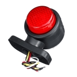 Σετ LED Όγκου Κερατάκια Τριπλά 12V / 24V IP67 Κόκκινό / Λευκό / Πορτοκαλί 85mm x 80mm x 68mm
