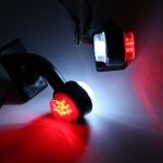 LED Όγκου Κερατάκια 12V / 24V IP67 Κόκκινό / Λευκό 115mm