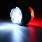 LED Όγκου Κερατάκια 12V / 24V IP67 Κόκκινό / Λευκό 115mm