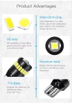 Λάμπες Αυτοκινήτου T10 / W5W Canbus 18SMD + 1SMD LED 5600K Ψυχρό Λευκό 12-24V 2τμχ.