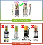 Λεπίδα Μπλέντερ Ανοξείδωτο Ατσάλι NutriBullet Γκρι