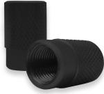 Καπάκια Βαλβίδων Αλουμινίου Μαύρο 4τμχ. 17mm x 10mm