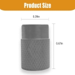 Καπάκια Βαλβίδων Αλουμινίου Ασημί 4τμχ. 17mm x 10mm