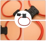 Στεγανή Ασφαλειοθήκη 12V / 24V για Standard Ασφάλειες με Καλώδιο 20cm / 60A