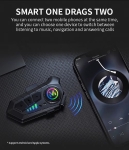 Ασύρματο Ακουστικό Κράνους Μοτοσυκλέτας Bluetooth με Αμφίδρομη Ενδοεπικοινωνία και Έξυπνη Ακύρωση Θορύβου 1 τεμ.