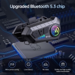 Ασύρματο Ακουστικό Κράνους Μοτοσυκλέτας Bluetooth με Αμφίδρομη Ενδοεπικοινωνία και Έξυπνη Ακύρωση Θορύβου 1 τεμ.