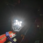 Μάσκα Τιμονιού Μοτοσυκλέτας με LED Φανάρι Μαύρη με Μικρή και Μεγάλη Σκάλα για ENDURO / Trail / Streetfighter