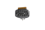 LED Προβολέας 10-30 Volt 55W με Ενσωματωμένο STROBE Οδικής Βοήθειας Λευκό / Λευκό - Λευκό / Πορτοκαλί IP68 E4 245mm x 167mm x 90mm