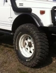 Λαστιχένιο Προστατευτικό Φτερού για Τζιπ / Offroad / SUV / Van 3m x 8cm Μαύρο