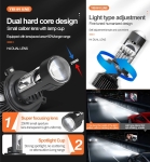 LED KIT Λάμπες Αυτοκινήτου Y10 Νέας Γενιάς H4 50W 6400Lm 6000K Λαμπτήρες Πορείας LED Headlights 12V / 24V Can Bus 360°