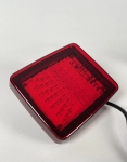 LED Φανάρι Ομίχλης / Όγκου Κόκκινο 12V / 24V E-Mark 130mm x 110mm x 35mm
