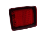 LED Φανάρι Ομίχλης / Όγκου Κόκκινο 12V / 24V E-Mark 130mm x 110mm x 35mm