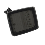 LED Φανάρι Φιμέ Τζάμι Ομίχλης / Όγκου Πορτοκαλί 12V / 24V E-Mark 130mm x 110mm x 35mm
