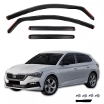 Ανεμοθραύστες για Skoda Scala 2019+ 4τμχ.
