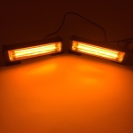Led Μπάρα Σετ Οδικής Βοήθειας Πορτοκαλί 16cm 2 τεμάχια με κοντρόλερ Controller